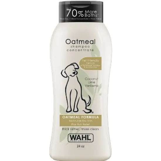 Wahl Moisturize Dry Skin and Itch Relief Oatmeal Formula with Coconut and Fruit Scented Verbena Dog Concentrate Shampoo  - 24oz image {3}