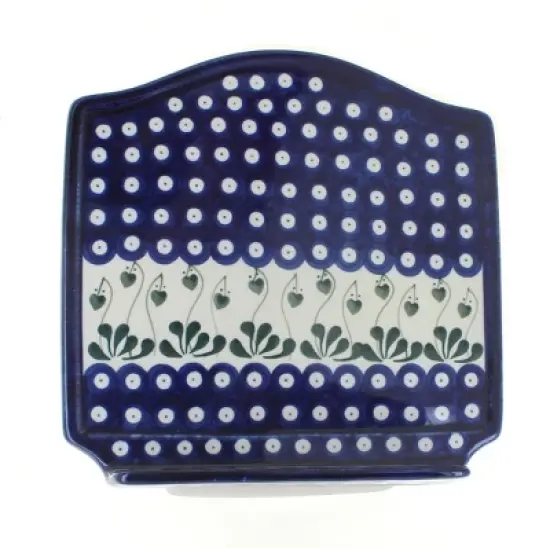 Blue Rose Polish Pottery 881 Ceramika Artystyczna Cookbook Holder image {2}