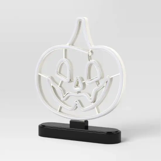 11.25" Lit Neon Jack Halloween Decorative Prop - Hyde and EEK! Boutique&trade; image {2}