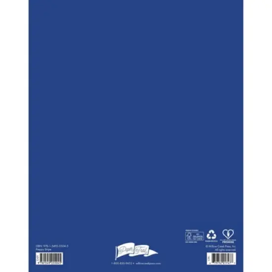 Willow Creek Press Preppy Stripe Academic July 2025 - June 2026 7.5"x9.5" Booklet Monthly Planner image {1}