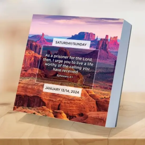 TF Publishing 2024 Daily Desktop Calendar 5.25"x5.25" Daily Verse image {2}