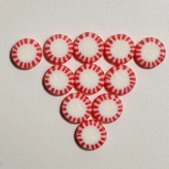 4E's Novelty Peppermint Candy 5 Lbs, Approx 400 Peppermints Individually Wrapped, Christmas Mints, Red and White Breath Mints image {4}