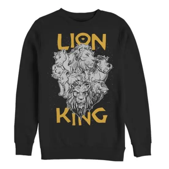 Men's Lion King Animal Kingdom Crew Sweatshirt image {2}