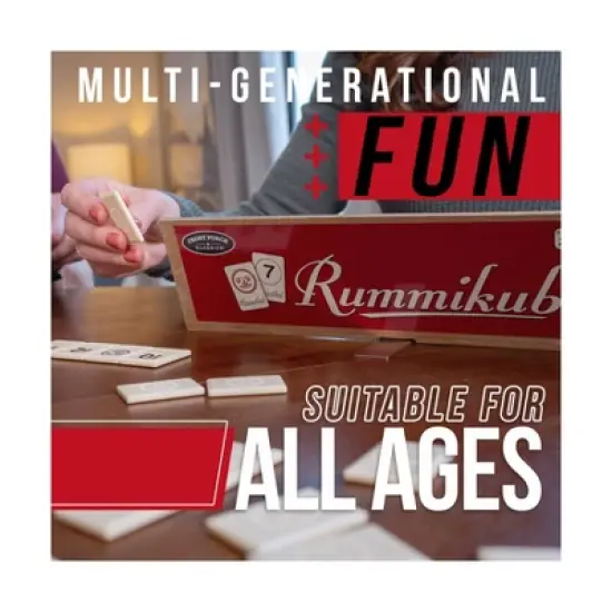 Front Porch Classics Rummikub Game: Problem Solving Board Game for 2-4 Players, Includes Storage Box & Instructions image {3}