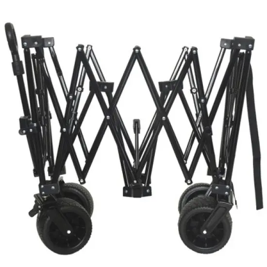 SKRAN Heavy-Duty Foldable Utility Wagon with 7" All-Terrain Wheels,480lbs Capacity,Stable Frame,Space-Saving Fold ,for Camping,Beach,Shopping image {14}