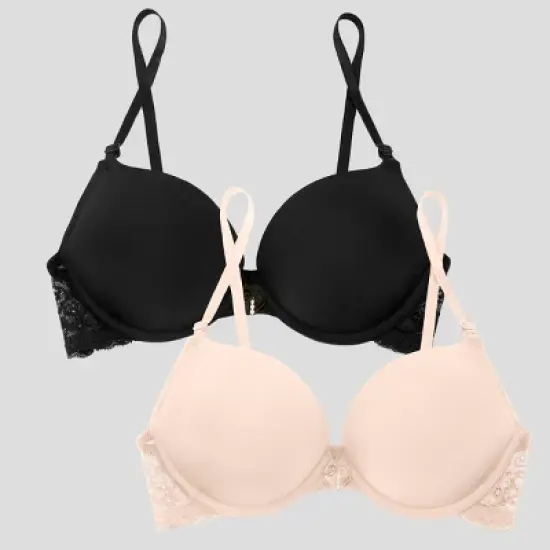 Smart & Sexy Add 2 Cup Sizes Push-Up Bra 2-Pack image {7}