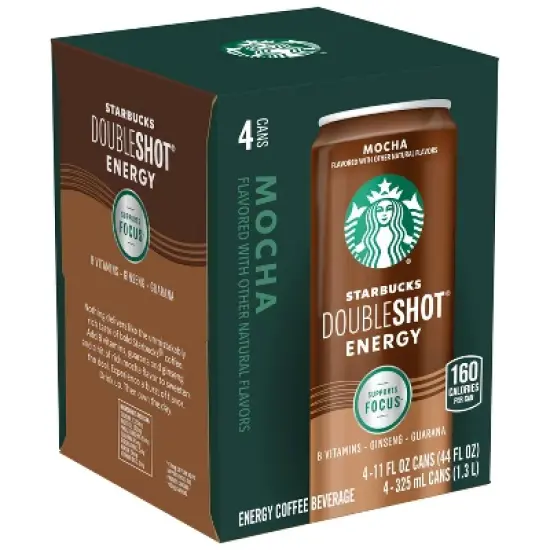 Starbucks Doubleshot Energy Mocha - 4pk/11 fl oz Cans image {5}