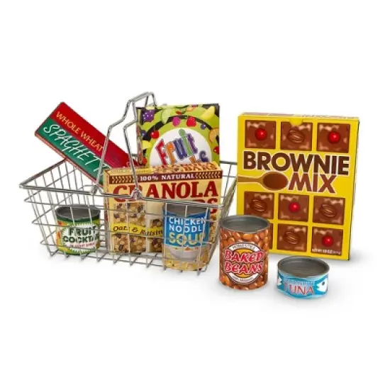 Melissa & Doug Pretend Play Toy Grocery Basket image {4}