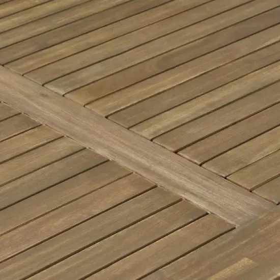 Stamford Oval Acacia Wood Dining Table - Gray - Christopher Knight Home image {2}