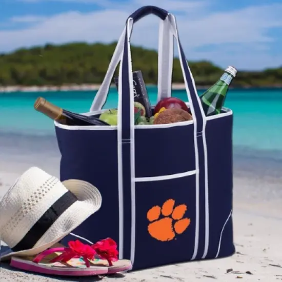 NCAA Clemson Tigers Large Soft Sided Cooler Tote - 30 Cans image {1}