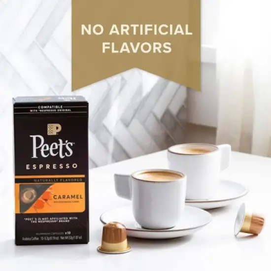 Peet's Coffee Caramel Dark Roast Espresso Capsules - 10ct image {5}