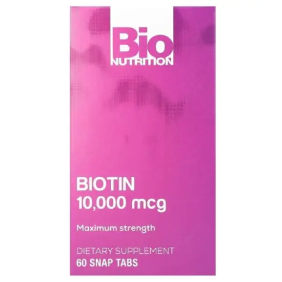 Bio Nutrition Biotin 10000Mcg, 60 ct image {4}