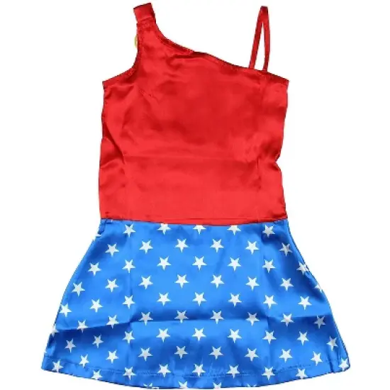 DC Comics Little Girls Wonder Woman Costume Pajama Nightgown Multi image {3}