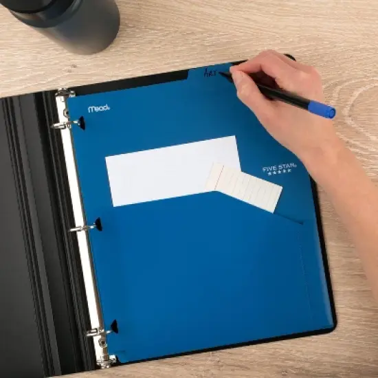 Five Star 8-Tab Binder Dividers with Pocket Multicolor: Polypropylene Filing Accessories, 11.5" x 9.75", 8-Pack image {5}