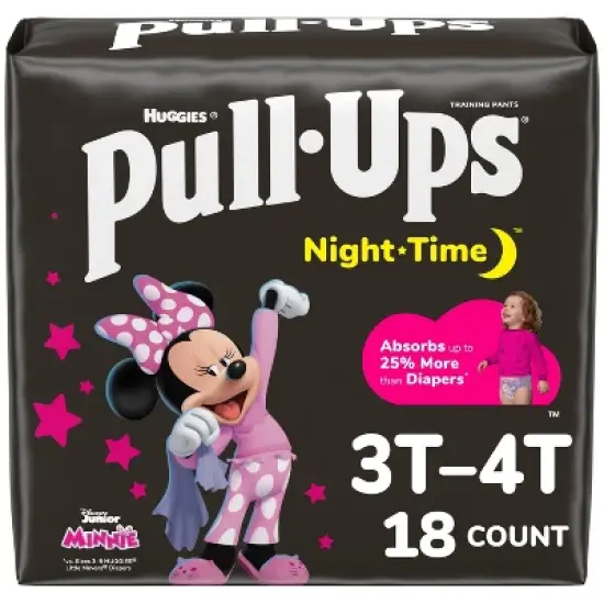 Pull-Ups Night-Time Disposable Training Pants Jumbo Pack - 3T-4T - Girl - 18ct image {11}