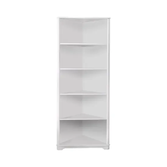 78" Mcafee Contemporary 5 Tier Corner Bookshelf - HOMES: Inside + Out image {5}