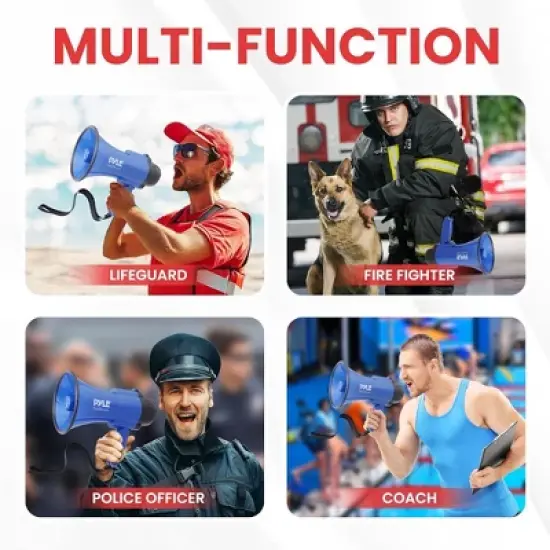 Pyle PMP32GR Portable Megaphone Speaker - 30W, Handheld image {5}