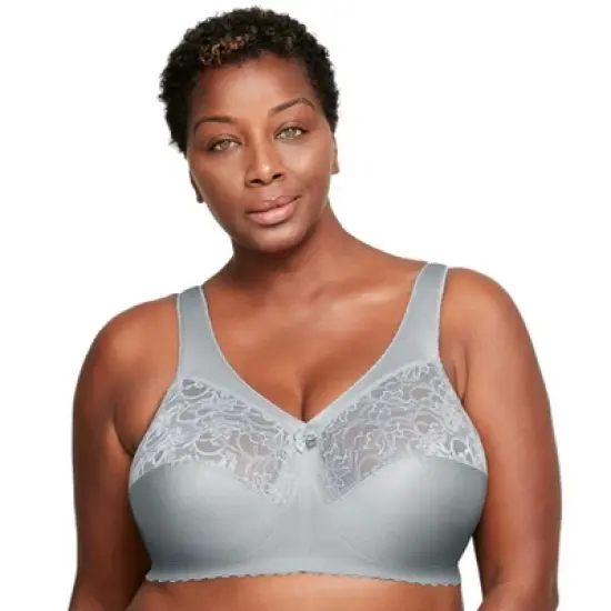Glamorise Womens MagicLift Original Support Wirefree Bra 1000 Soft Gray image {5}