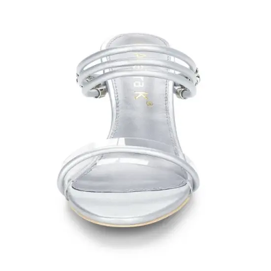 Allegra K Women's Low Wedges Clear Heel Sandals image {2}