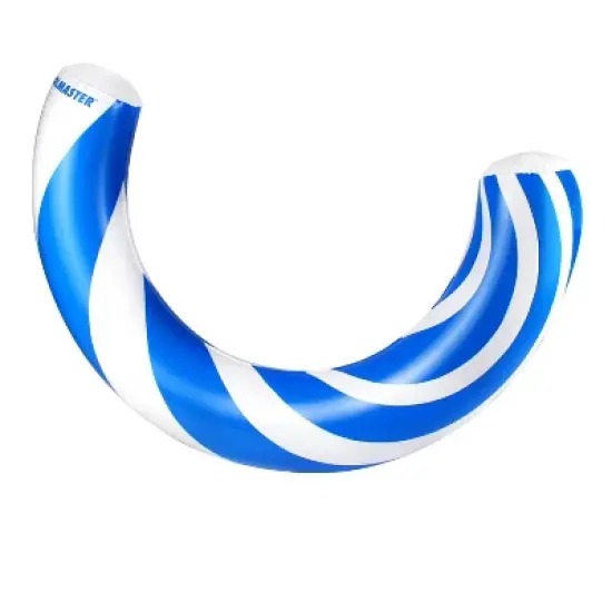 Poolmaster Inflatable Curved Swimming Pool Noodle - Blue/white image {7}