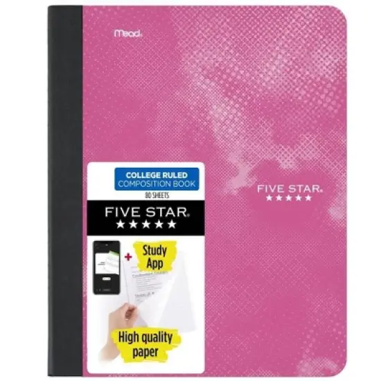Five Star Active Comp Book Pink 80ct image {7}