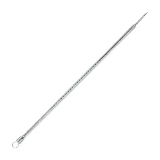 Unique Bargains Convenient Double-headed Pimple Extractor Tool Kit Silver Tone 1 Set image {1}