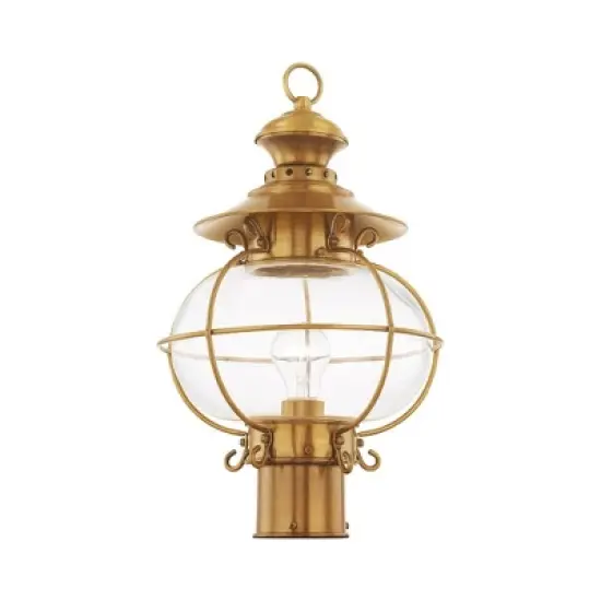 Livex Lighting Harbor 1 - Light Post Light in  Flemish Brass image {3}