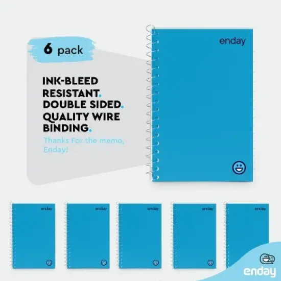 Notebook 5 x 7 College-Ruled 80 ct. Sidebound, Red image {3}