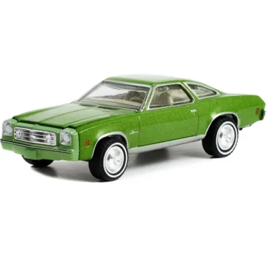 1973 Chevrolet Chevelle Laguna Colonnade Hardtop Coupe Green Met. "Vintage Ad Cars" Series 1/64 Diecast Model Car by Greenlight image {1}