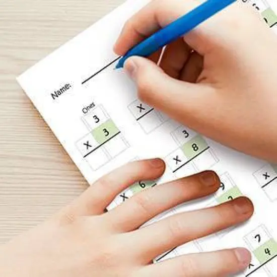 One Page A Day Single Digit Multiplication Workbook and Dry Erase Poster Math Kit - Channie's image {5}