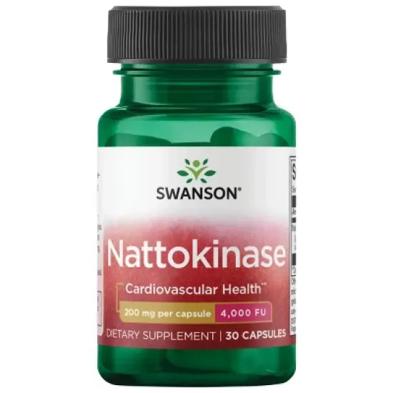 Swanson Nattokinase 4,000 Fibrinolytic Units 200 mg, 30 Capsules image {5}