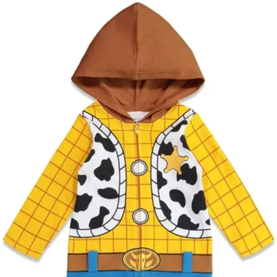 Disney Pixar Toy Story Woody Zip Up Costume Coverall Toddler image {3}