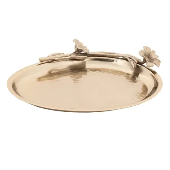 Jiallo Eldora oval tray - Satin Gold image {2}