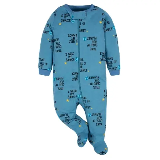 Gerber Baby Boys' Long Sleeve Sleep 'N Plays - 4-Pack image {3}