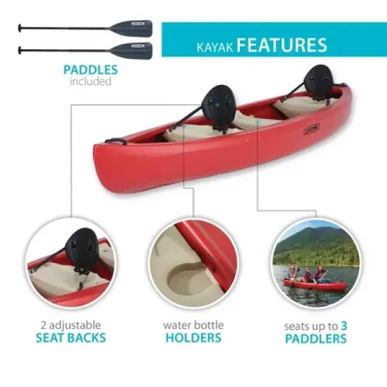 Lifetime Kodiak 130 Canoe (Paddles Included) 90658 image {3}