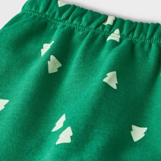 Baby 2pc Jolly Fleece Graphic Top & Bottom Set - Cat & Jack&trade; Green image {3}