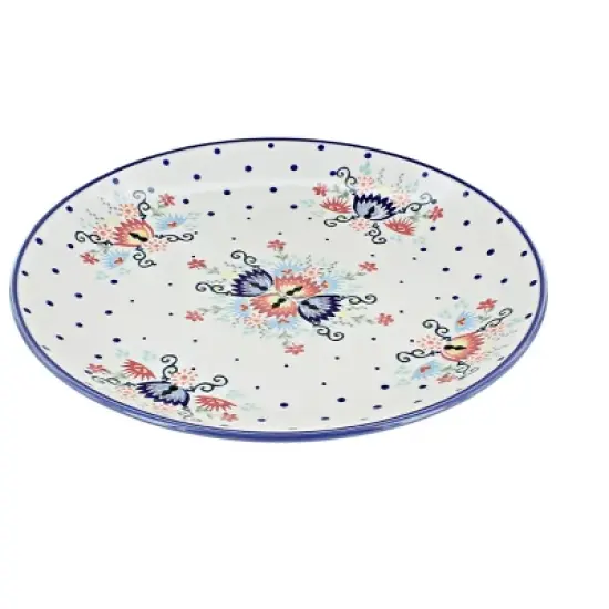 Blue Rose Polish Pottery Manufaktura Dinner Plate image {4}