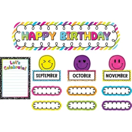 Teacher Created Resources&reg; Brights 4Ever Happy Birthday Mini Bulletin Board Set image {1}