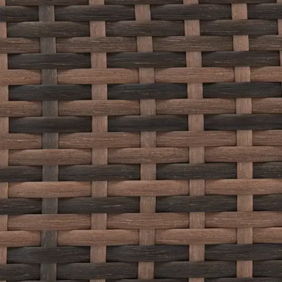 6pc Wicker Outdoor Conversation Set with Cushions - Orange - EDYO LIVING image {19}