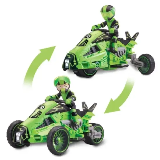 Playmates Ben 10 Transforming Omi-Cycle Rustbuggy Action Figure Vehicle image {2}