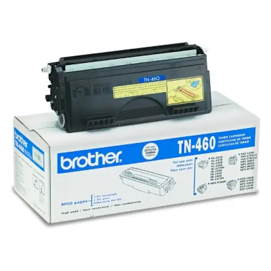 Brother TN460 High-Yield Toner, Black (TN460): Laser Printer Drums & Toner image {1}
