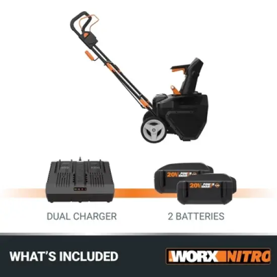 Worx WG471 40V Power Share 20" Cordless Snow Blower with Brushless Motor image {6}