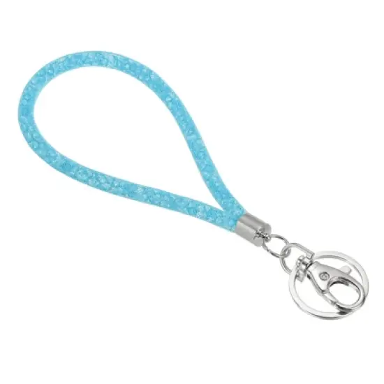 Unique Bargains Crystal ID Card Wristlet Bling Keychain Lanyards with Metal Clasp image {9}