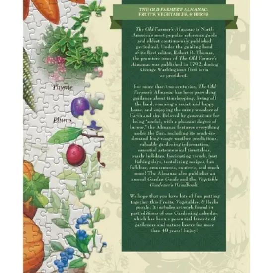 MasterPieces 1000 Piece Jigsaw Puzzle - Fruits Vegetables and Berries image {3}