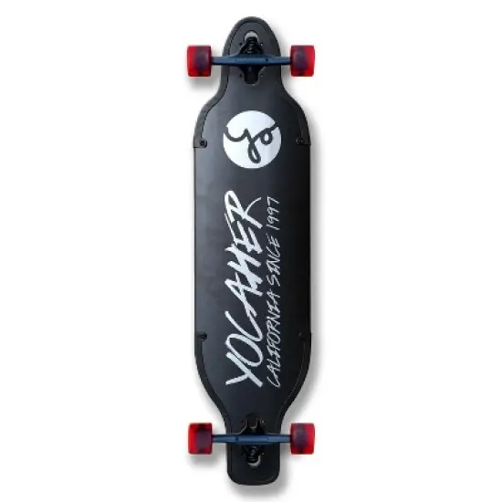 Yocaher 41.25" Aluminum Drop Through Complete Longboard - Black image {6}