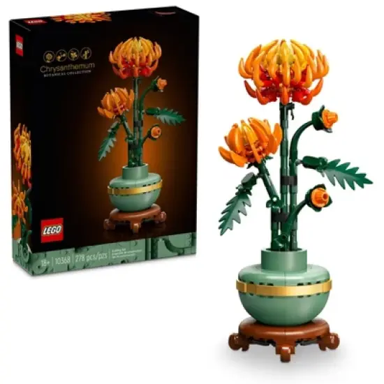 LEGO Icons Chrysanthemum Flower D&eacute;cor Building Set for Home D&eacute;cor 10368 image {6}