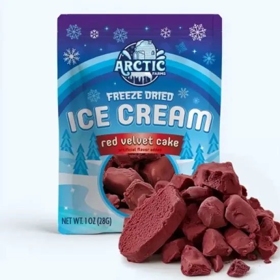 Arctic Farms Freeze Dried Ice Cream That Does Not Melt (Bits) (Red Velvet Cake) image {6}