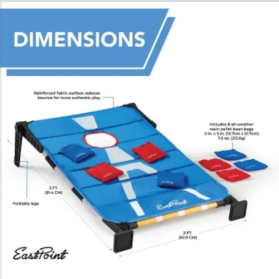 EastPoint 3-in-1 Cornhole Ladderball Bottle Smash Outdoor Game image {4}