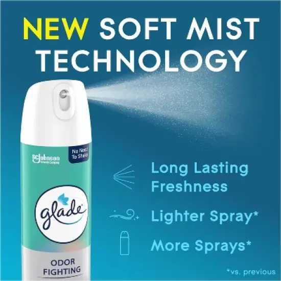 Glade Odor Fighting Soft Mist Aerosol Room Air Freshener - Sky & Sea Salt - 8oz image {3}