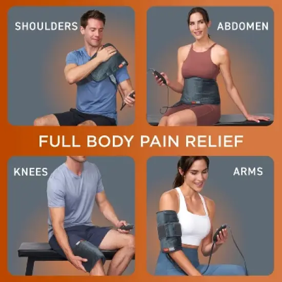 Pure Enrichment Pure Relief Pro Far Infrared Universal Heat Wrap - 19.7" x 9.5" - Iron Gray image {4}